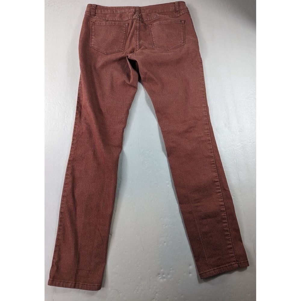 Y2K prAna Breath Kayla Jeans Womens Size 4 Burgundy Stretch Skinny Denim Casual - Picture 5 of 10